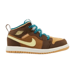 Air Jordan 1 Mid SE TD 'Cacao Wow' Cocoa Wow/Glowing Green/Brown Ale/Twine/Sail/Geode Teal DZ6339 200