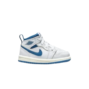 Air Jordan 1 Mid SE TD 'Industrial Blue' White/Sail/Industrial blue FN7537 141