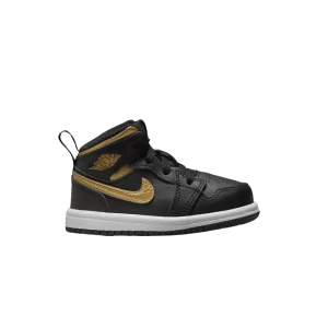 Air Jordan 1 Mid TD 'Black Metallic Gold' Black/White/Metallic Gold DQ8425 071