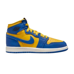 Air Jordan 1 Retro High OG PS 'Reverse Laney' Sneakers Varsity Maize/Game Royal/Sail/Black/Fire Red FD2597 700