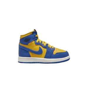 Air Jordan 1 Retro High OG TD 'Reverse Laney' Sneakers Varsity Maize/Game Royal/Sail/Black/Fire Red FD2598 700