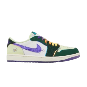 Air Jordan 1 Retro Low OG 'Doernbecher 2023' Gorge Green/Court Purple/White/Barely a Volt/Sail FD9665 351