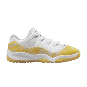 Air Jordan 11 Retro Low PS 'Yellow Snakeskin' White/Tur yellow/Sail 580522 107