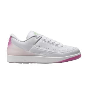 Air Jordan 2 Retro Low 'Cherry Blossom' White/Playful Pink/Cocoa Wow/Green Strike FQ3228 100