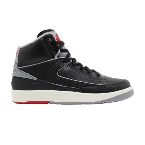 Air Jordan 2 Retro GS 'Black Cement' Black/Cement grey/Fire red/Sail DQ8562 001