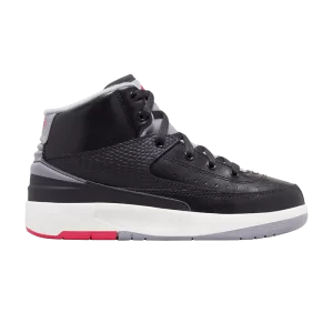 Air Jordan 2 Retro PS 'Black Cement' Sneakers Black/Cement grey/Fire red/Sail DQ8564 001