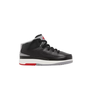 Air Jordan 2 Retro TD 'Black Cement' Black/Cement grey/Fire red/Sail DQ8563 001