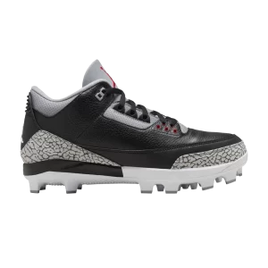 Air Jordan 3 Retro MCS 'Black Cement' Sneakers Black/Cement grey/White/Fire red FZ8627 001