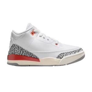 Air Jordan 3 Retro PS 'Georgia Peach' Sneakers White/Space Clay/Sail/Cement Grey/Anthracite FQ9174 121