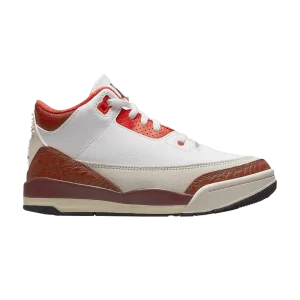 Air Jordan 3 Retro PS 'Mars Stone' Sneakers White/Black/Mars Stone/Team Orange DV7027 108