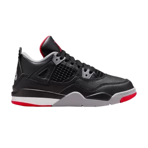 Air Jordan 4 Retro PS 'Bred Reimagined' Sneakers Black/Fire Red/Cement Grey/Summit White BQ7669 006