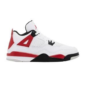 Air Jordan 4 Retro PS 'Red Cement' Sneakers White/Fire Red/Black/Neutral Gray BQ7669 161