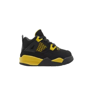 Air Jordan 4 Retro TD 'Thunder' 2023 Black/Tur yellow BQ7670 017