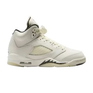 Air Jordan 5 Retro SE GS 'Sail' Sneakers Sail/Black/Light brown/Coconut milk FQ3682 100