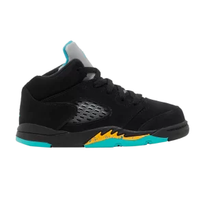 Air Jordan 5 Retro TD 'Aqua' Black/Aquatone/Taxi 440890 047