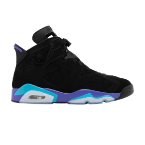 Air Jordan 6 Retro 'Aqua' Sneakers Black/Light Concord/Aquatone CT8529 004