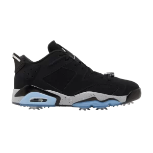 Air Jordan 6 Retro Golf NRG 'Chrome' Sneakers Black/Metallic Silver/Chrome/Wolf Gray FD0204 001