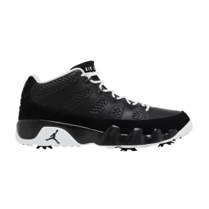 Air Jordan 9 Low Golf 'Barons' Black/White/Red metallic bronze FN6930 001