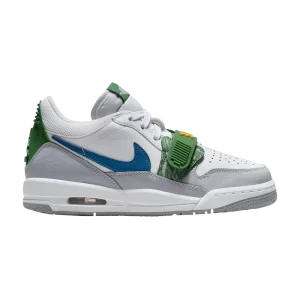 Air Jordan Legacy 312 Low GS 'White Pine Industrial Blue' White/Wolf Grey/Pine Green/Industrial Blue CD9054 140