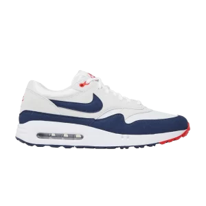 Nike Air Max 1 '86 OG Golf 'Big Bubble - Obsidian' White/Dark Obsidian/Neutral Gray/University Red DV1403 001