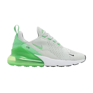 Nike Air Max 270 'Light Silver Green Shock' Light Silver/Black/White/Shock Green AH8050 027