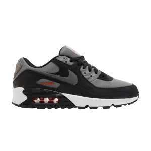 Nike Air Max 90 'Black Pewter Red' Black/Flat Pewter/Spicy Red/White FD0664 001