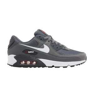 Nike Air Max 90 'Iron Gray University Red' Iron grey/University red/Anthracite/White DR0145 003