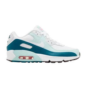 Nike Air Max 90 Leather GS 'White Jade Ice' White/Jade Ice/Geode Teal/White DV3607 104