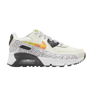 Nike Air Max 90 Leather SE PS 'Save Our Planet' Sail/Gridiron/Bright Cactus/Multicolor DX1815 100