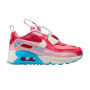 Nike Air Max 90 Toggle SE PS 'Light Fusion Red Blue Lightning' Light Fusion Red/Medium Soft Pink/Lightning Blue/Sail FB2338 600