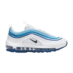 Nike Air Max 97 GS 'Summit White Court Blue' Summit White/Court Blue/Aquarius Blue/Black 921522 120