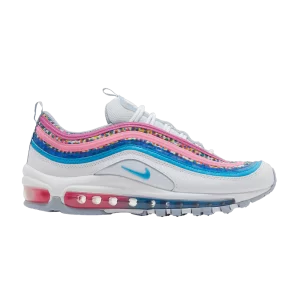 Nike Air Max 97 SE GS 'Bright Colors!' White/Active Fuchsia/Whisper Blue/Lightning Blue DV7550 100