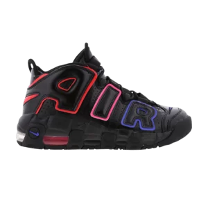 Nike Air More Uptempo GS 'Electric' Black/Bright Crimson/Light Blue FD1012 001