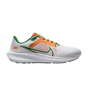 Nike Air Zoom Pegasus 40 'Florida A&M University' White/Orange Horizon/Fortress Green DZ5941 100