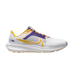 Nike Air Zoom Pegasus 40 'LSU' White/Court Purple/University Gold DZ5959 100