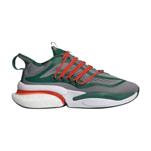 adidas Alphaboost V1 'NCAA Pack - Miami' Gray Three/Team Dark Green/Team Orange IE1038