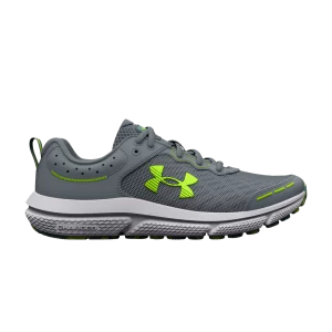 Under Armor Assert 10 AC GS 'Gravel Lime Surge' Sneakers Gravel/Blue Glacier/Lime Splash 3026182 102