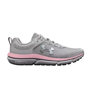 Under Armor Assert 10 AC GS Wide 'Halo Gray Pink Sugar' Sneakers Halo Grey/Pink Sugar/Rainbow 3026192 100