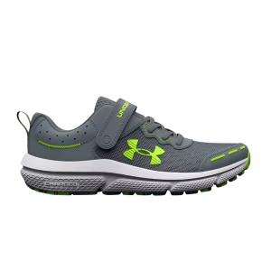 Under Armor Assert 10 AC PS 'Gravel Lime Surge' Sneakers Gravel/Blue Glacier/Lime Splash 3026183 102