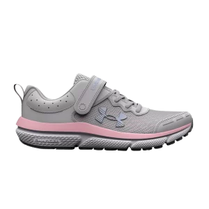 Under Armor Assert 10 AC PS Wide 'Halo Gray Pink Sugar' Sneakers Halo Grey/Pink Sugar/Rainbow 3026193 100