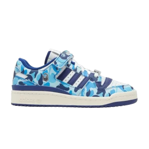 adidas BAPE x Forum Low 84 '30th Anniversary – Blue' Cloud White/Supplier Color/White Color ID4772