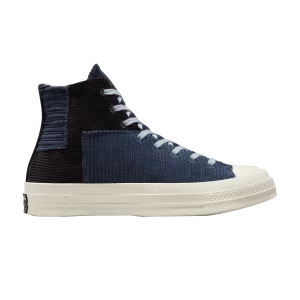 Converse Beyond Retro x Chuck 70 High 'Upcycled Corduroy 'Sneakers Black/Navy/Egret A03081C