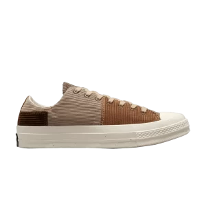 Converse Beyond Retro x Chuck 70 Low 'Upcycled Corduroy' Sneakers Tan/Brown/Egret A03082C