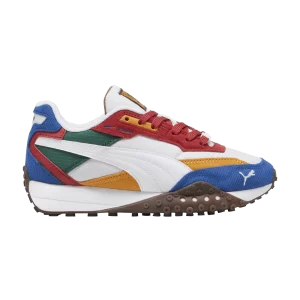 Puma Blacktop Rider Big Kid 'Multicolor – White Club Red 'Sneakers White/Club red 396976 01