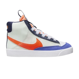 Nike Blazer Mid '77 SE PS 'Midnight Navy Team Orange' White/Light Silver/Midnight Fleet/Team Orange FQ7412 100