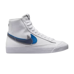 Nike Blazer Mid Next Nature GS 'Double Swoosh - White Hyper Royal' White/Hyper Royale/Summit White/Black FD0690 100