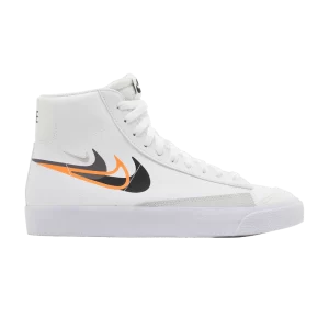 Nike Blazer Mid Next Nature GS 'Multi-Swoosh - White Bright Mandarin' White/Bright Mandarin/Medium Ash/Black FN7788 100