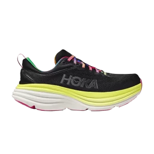 HOKA Bondi 8 'Black Rainbow' Sneakers Black/Citrus Shine 1123202 BCGL