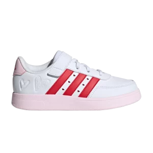 adidas Breaknet 2.0 J 'Valentine's Day' Sneakers White cloud/Better scarlet/Clear pink ID5297