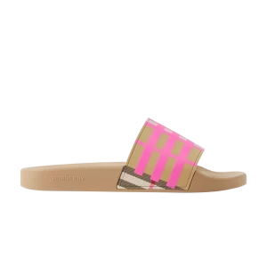 Burberry Wmns Check Slide 'Bubblegum Pink' Sneakers Pink bubblegum 8072373